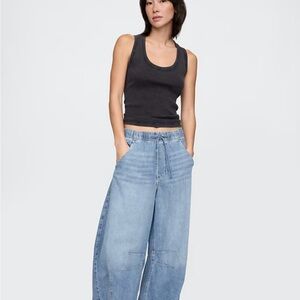 Mid Rise UltraSoft Easy Horseshoe Jeans - GAP
